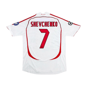 #7 Shevchenko Maglia Retro ACM Away 2007/08 - UCL Finale