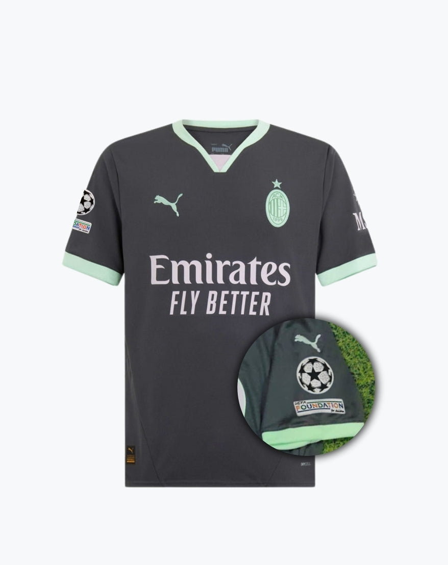 Maglia Third Fonte Champions League + Fondazione Milan 24/25