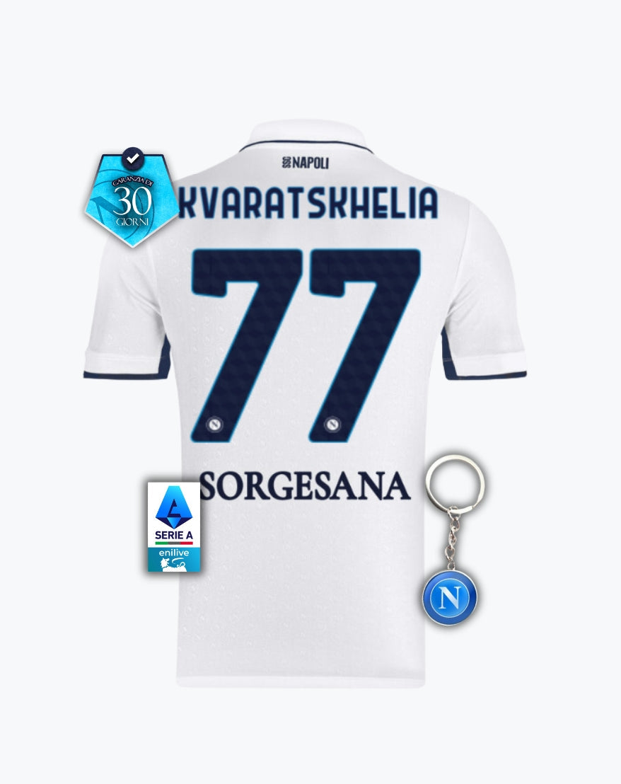 #77 KVARATSKHELIA Maglia Away 24/25