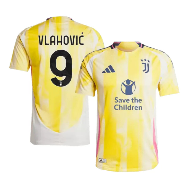 Maglia Away Juventus VLAHOVIĆ #9 Autentica 2024/25 - Sponsor Save The Children